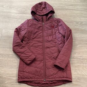 The North Face Burgundy Quilted Lightweight Jacket Medium